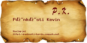 Pünkösti Kevin névjegykártya